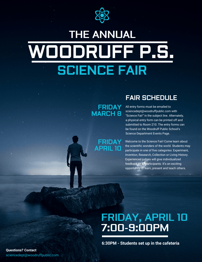 Futuristic Science Fair Event Flyer Idea1 