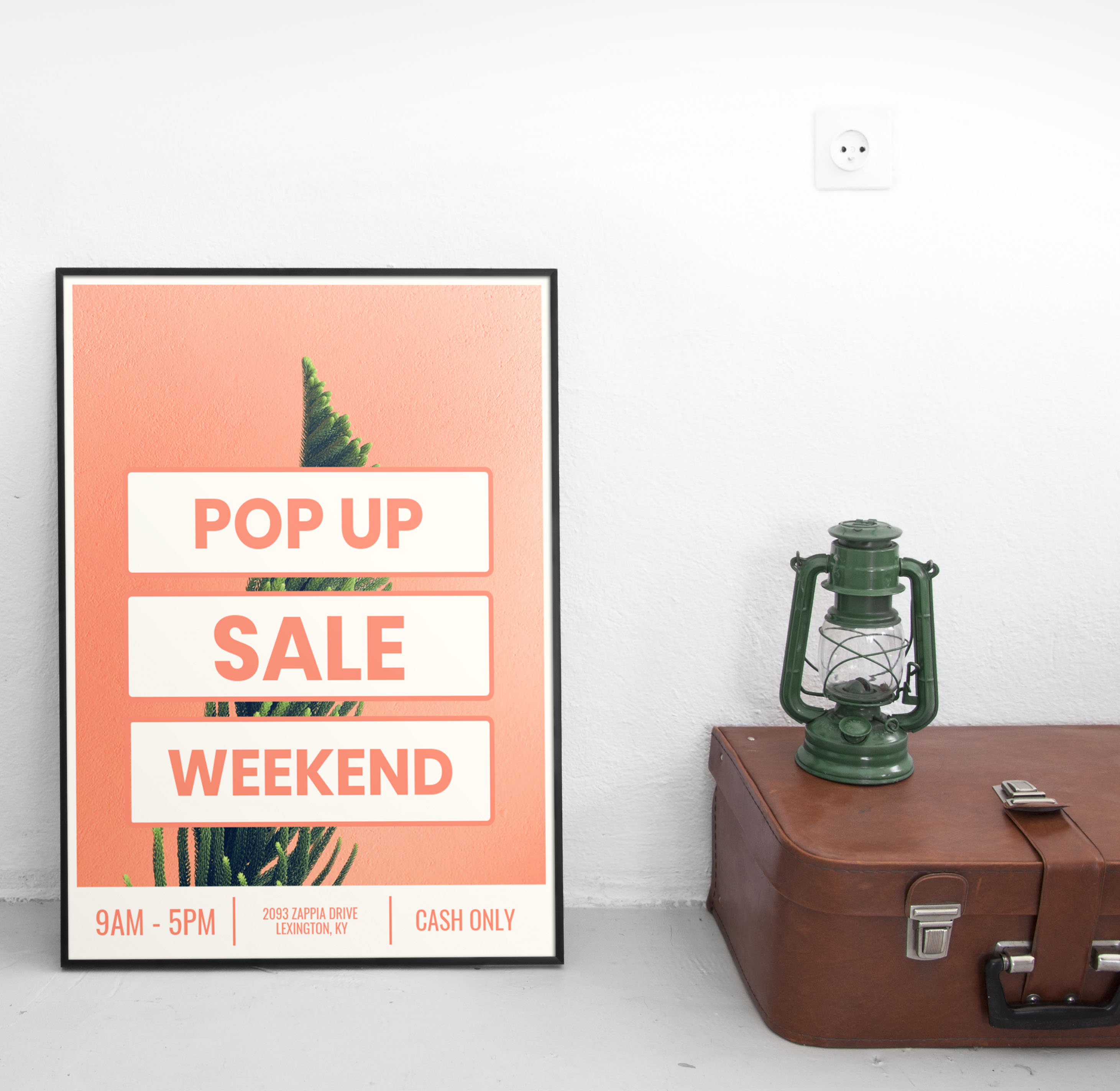 Pop Up Sale Creative Marketing Poster Idea - Venngage Poster Examples