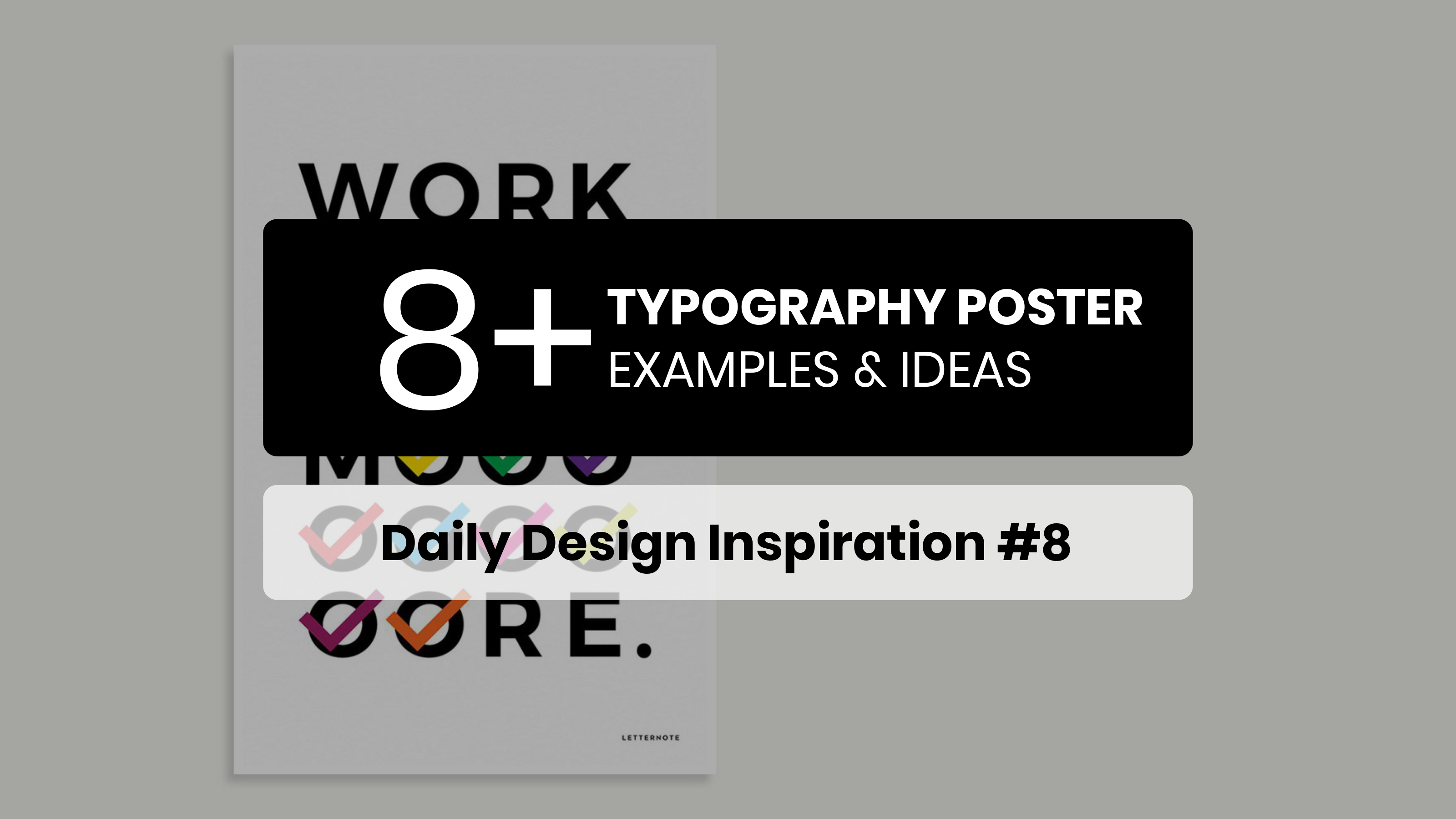 8+ Typography Poster Inspiration Examples & Templates