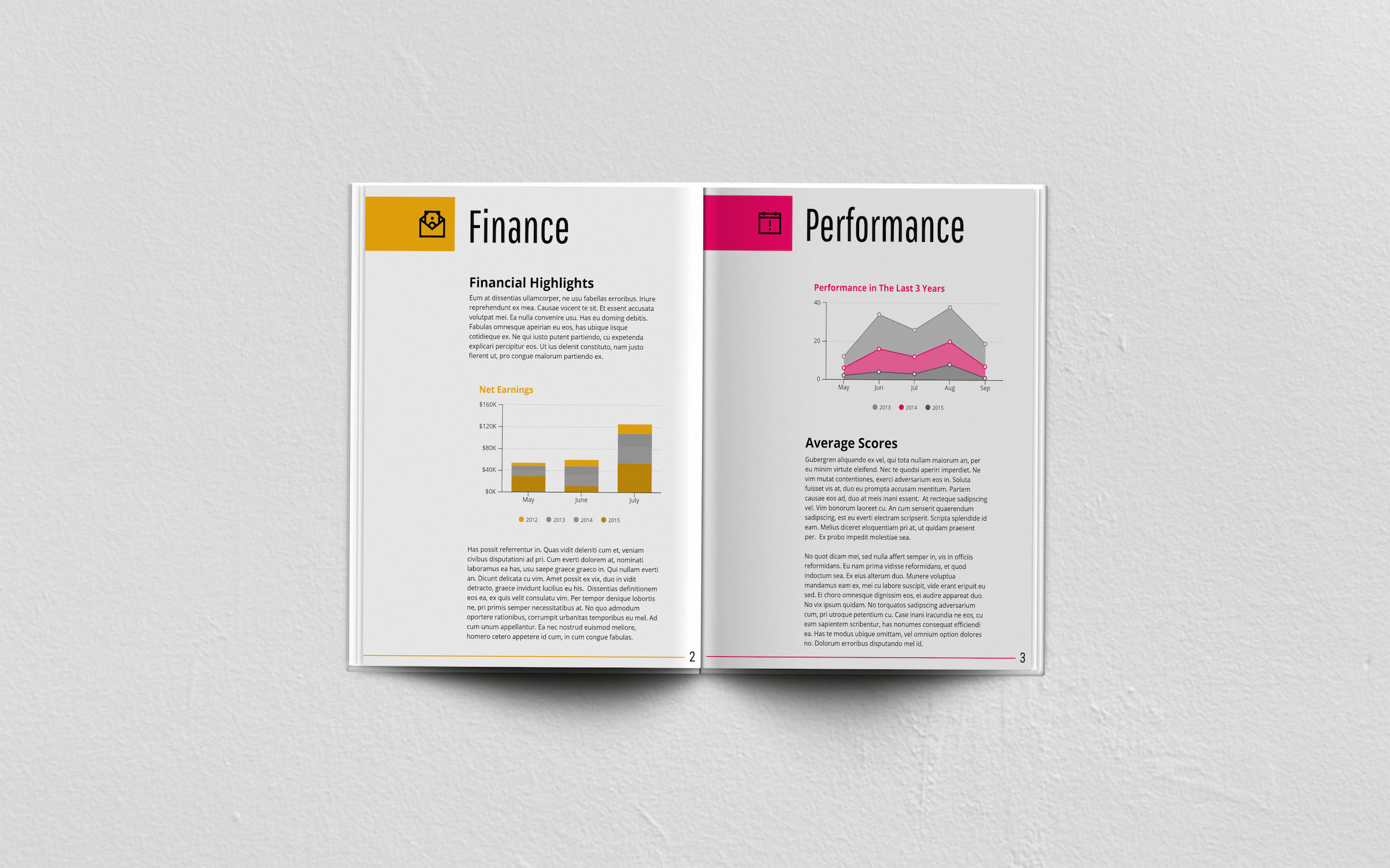 annual report layout design ideas