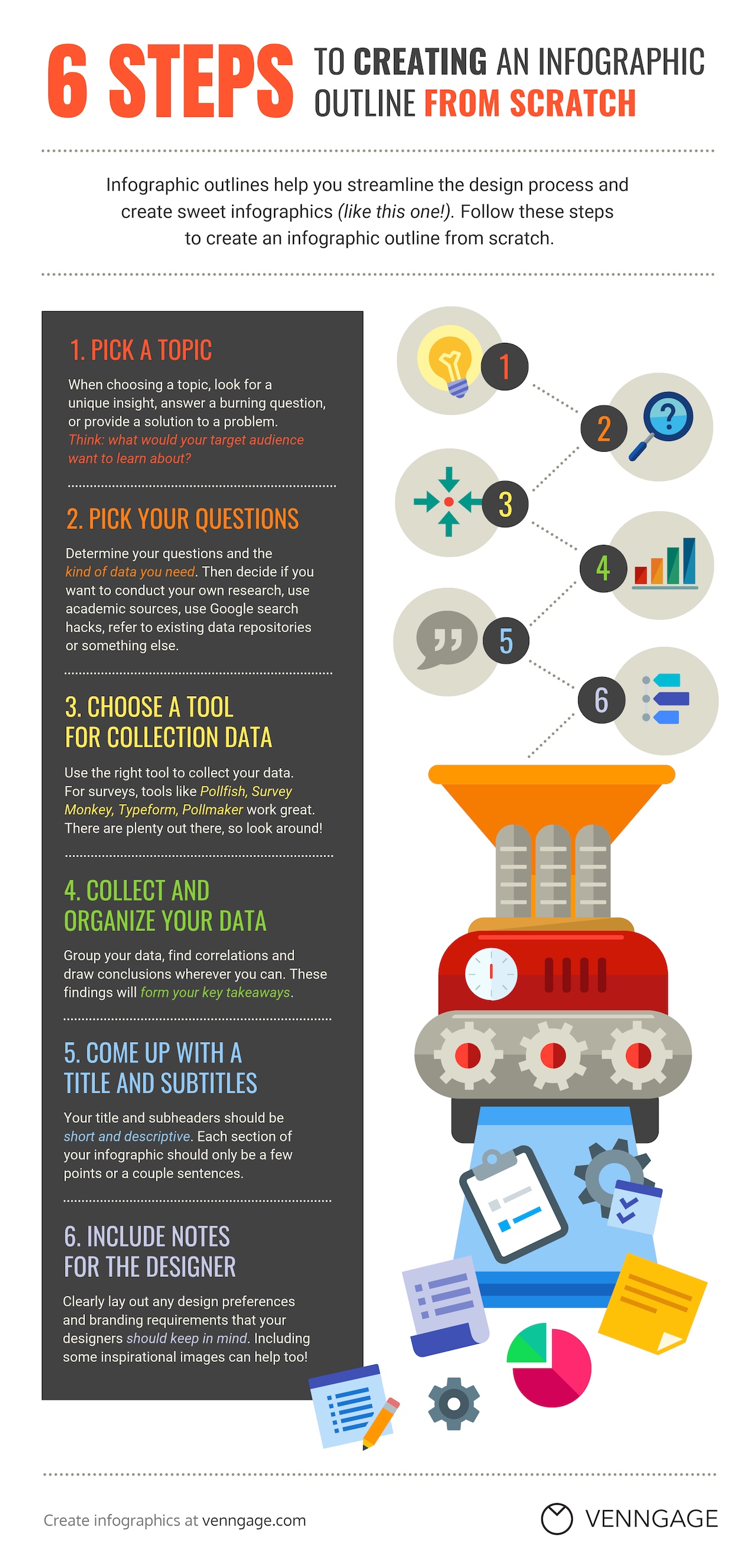 How To Create An Infographic From Scratch Infographic Template Venngage Infographic Examples