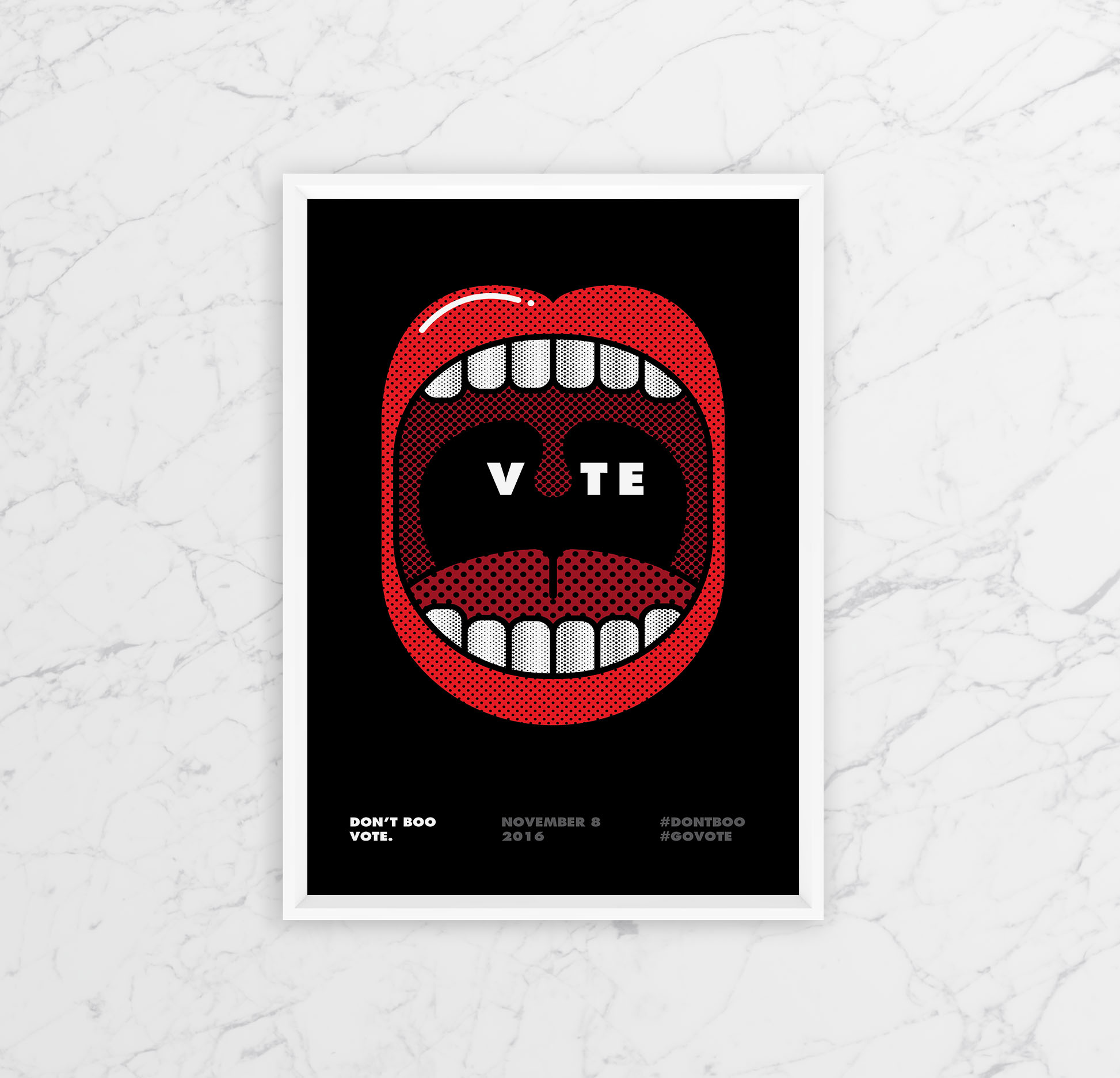 Go Vote Minimalist Poster Example4