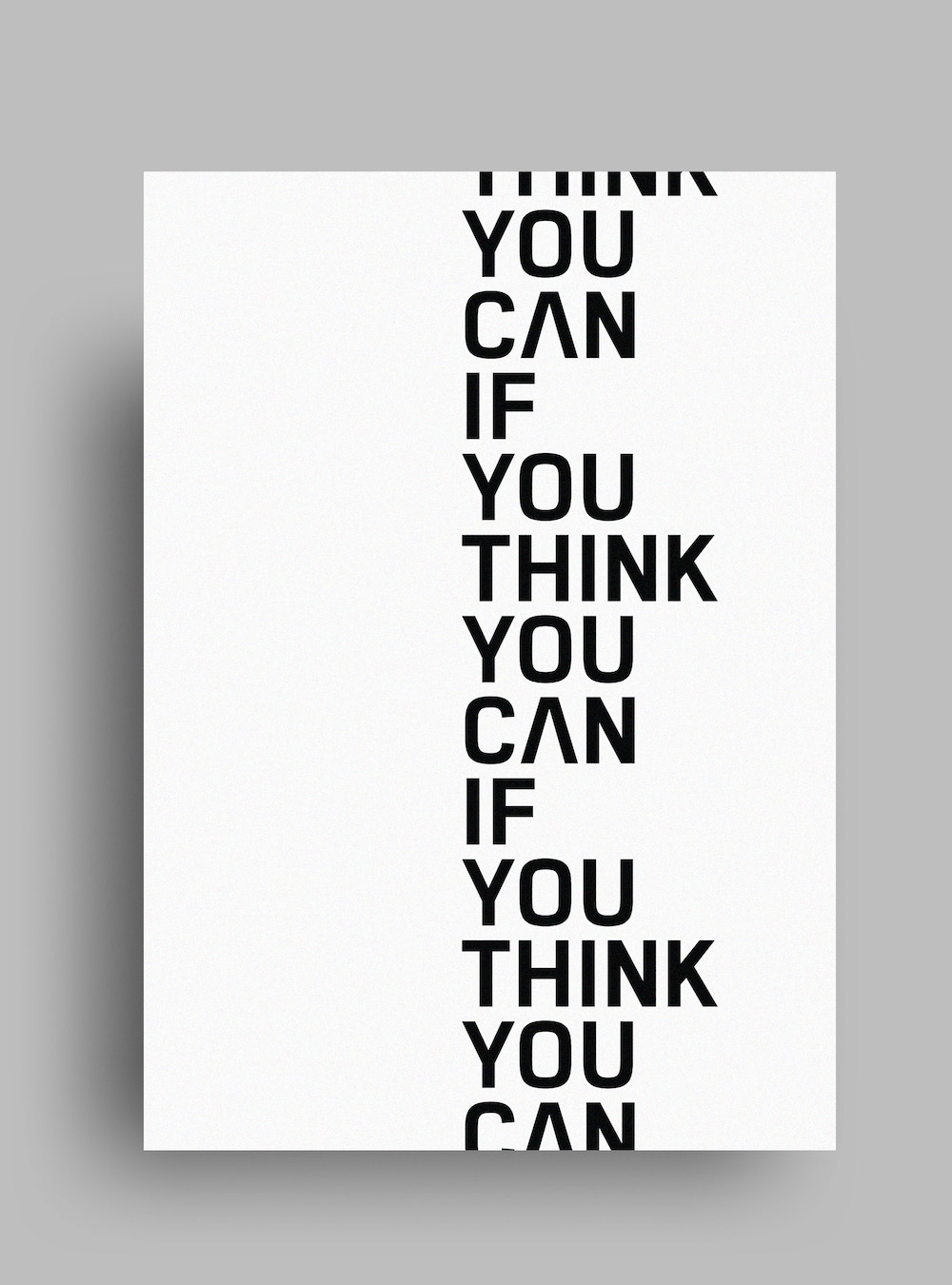 simple typography posters